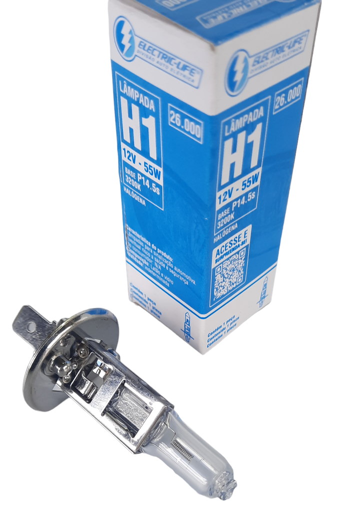 Bombillo Halogeno Farola   H1/12V/55W  BLANCA NORMAL   (Unidad) VW  18.310