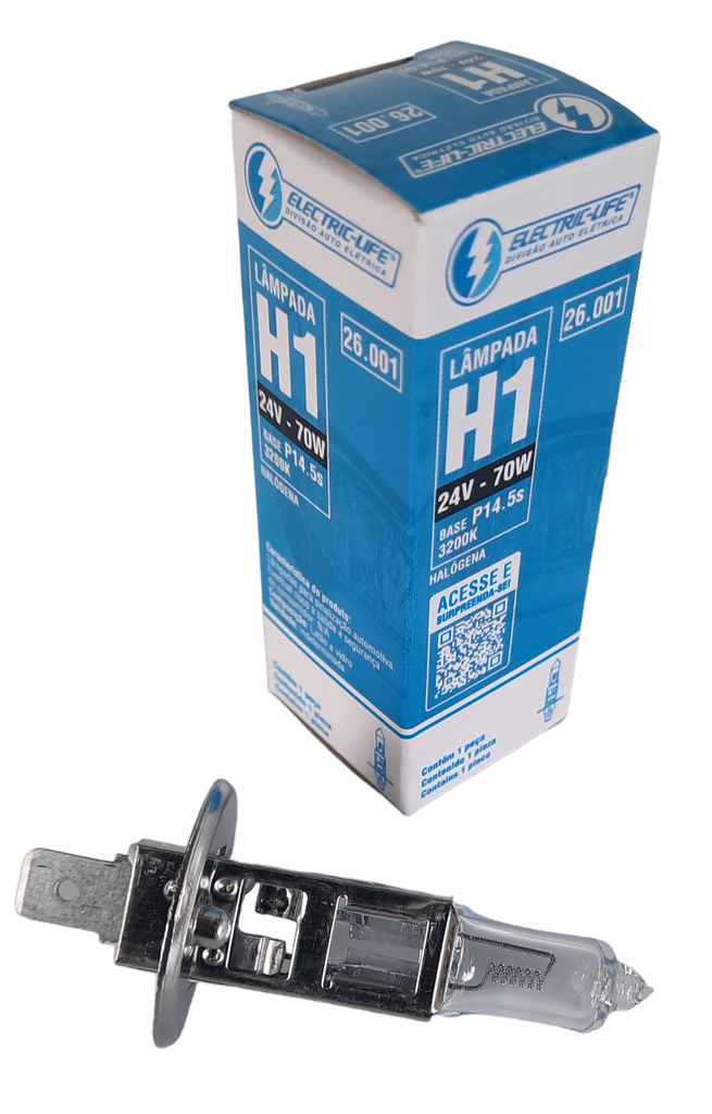 Bombillo Halogeno Farola H1/24V/70W  BLANCA NORMAL   (Unidad)  VW 15.190