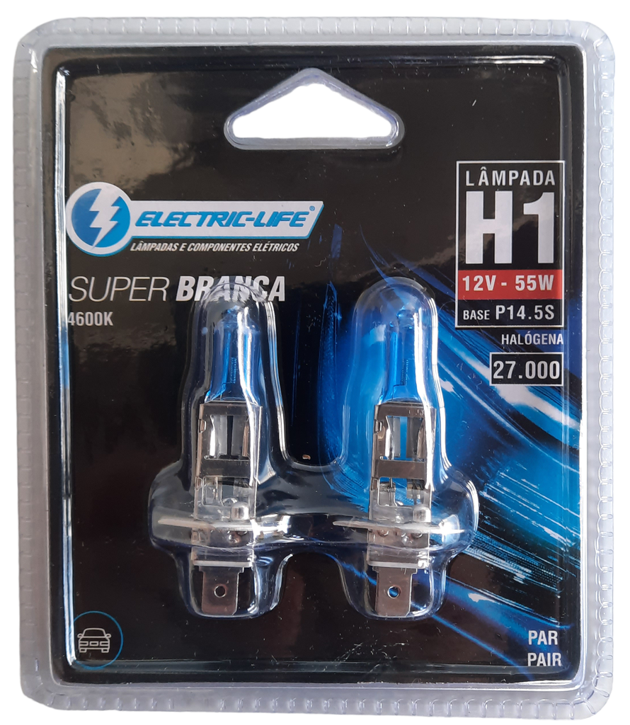 Bombillo Halogeno H1/12V/55W  SUPER BLANCA (Pareja) VW 18.310