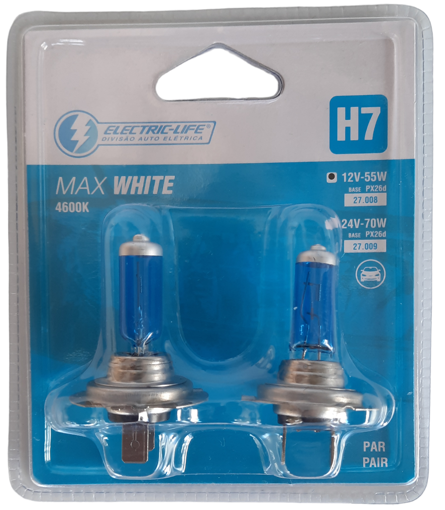 Bombillo Halogeno Farola  H7/12V/55W   SUPER BLANCA  (2 Unid.)  Ford Cargo